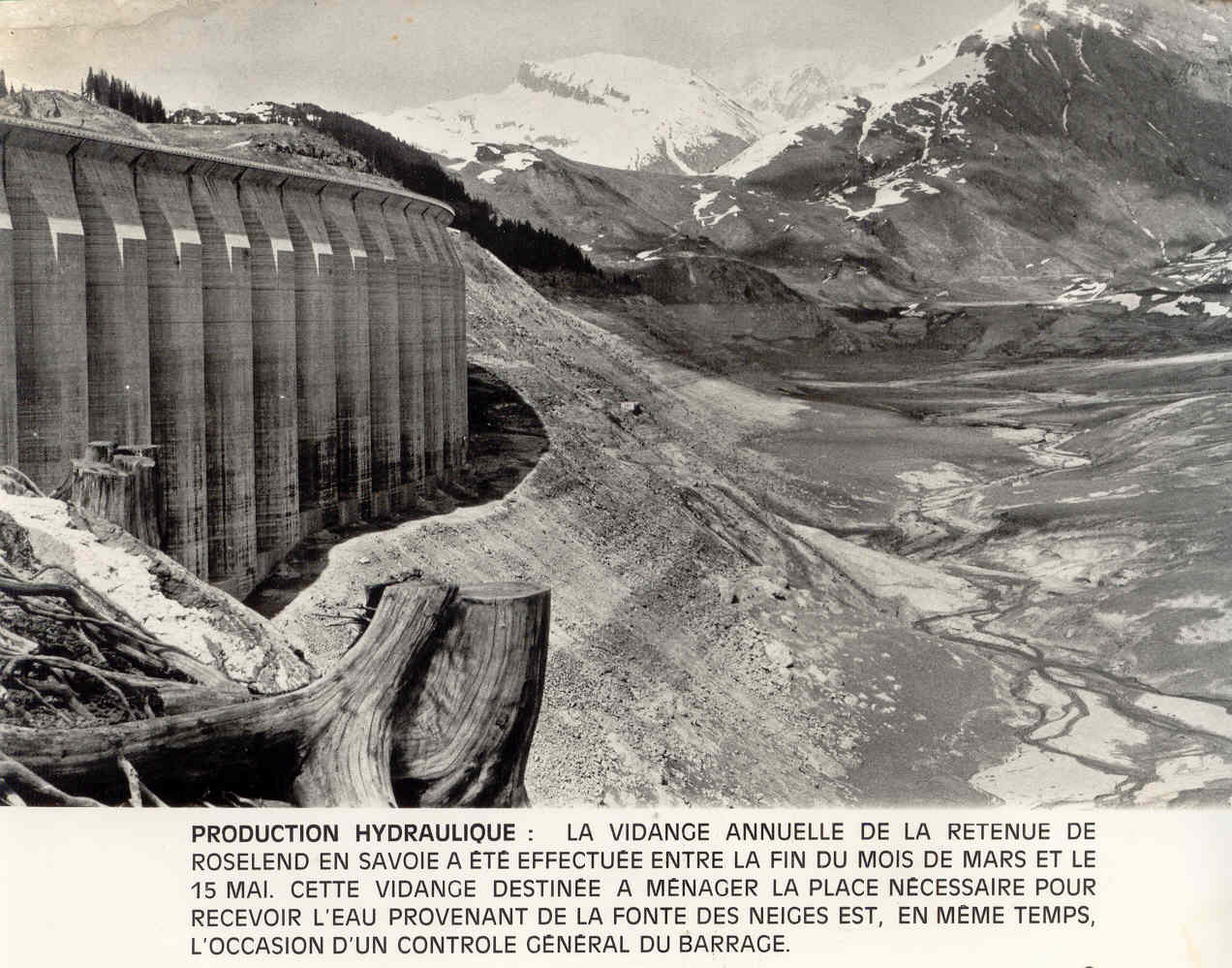 Vidange barrage 1972